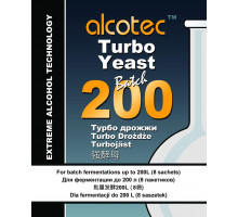 Дрожжи спиртовые Alcotec Turbo Yeast 200 Batch, 86 гр.